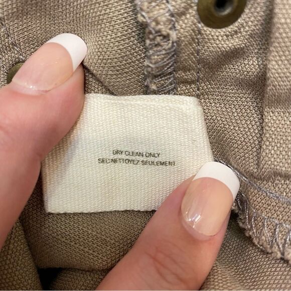 Anthropologie Daughters of the Liberation Tan Linen Wide Leg Pant - Picture 5 of 5